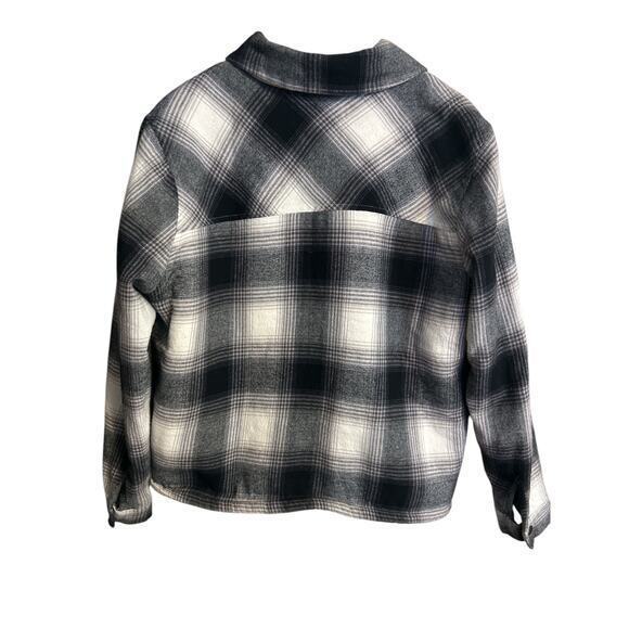 Lucky Brand Plaid Jacket Women's Size Med Shacket - Picture 4 of 5